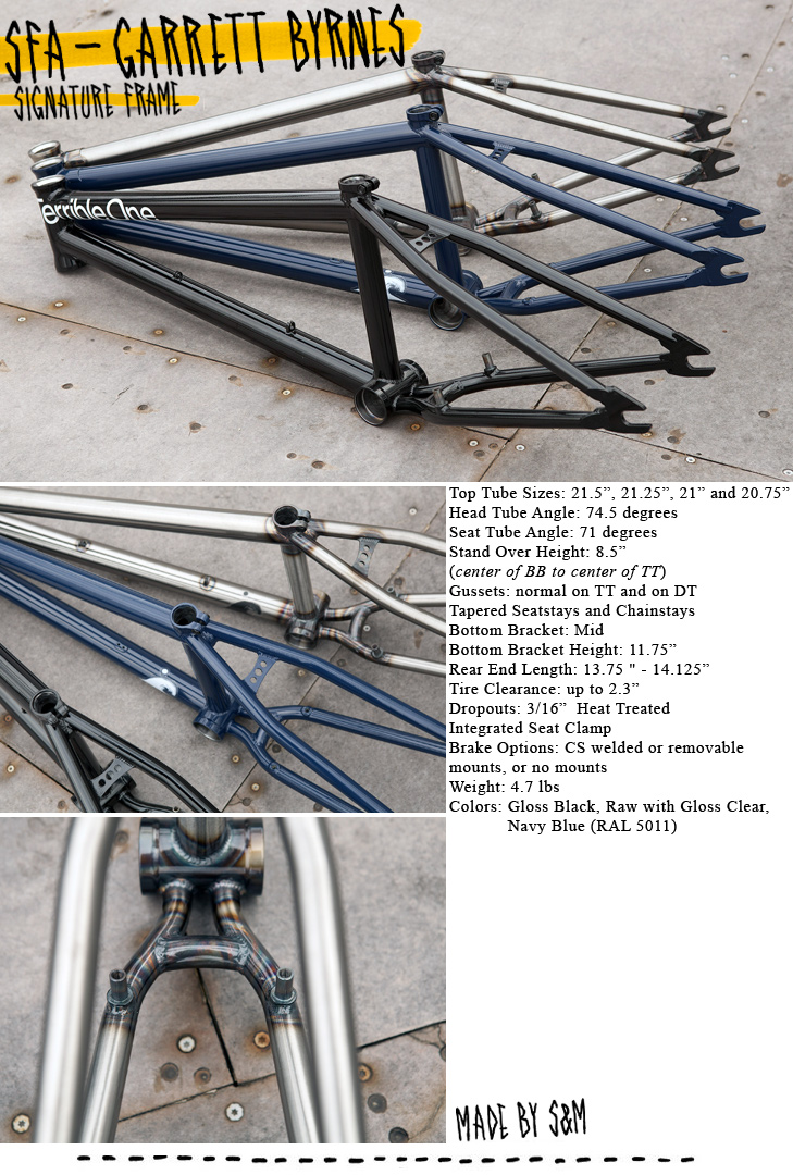 t1 bmx frame